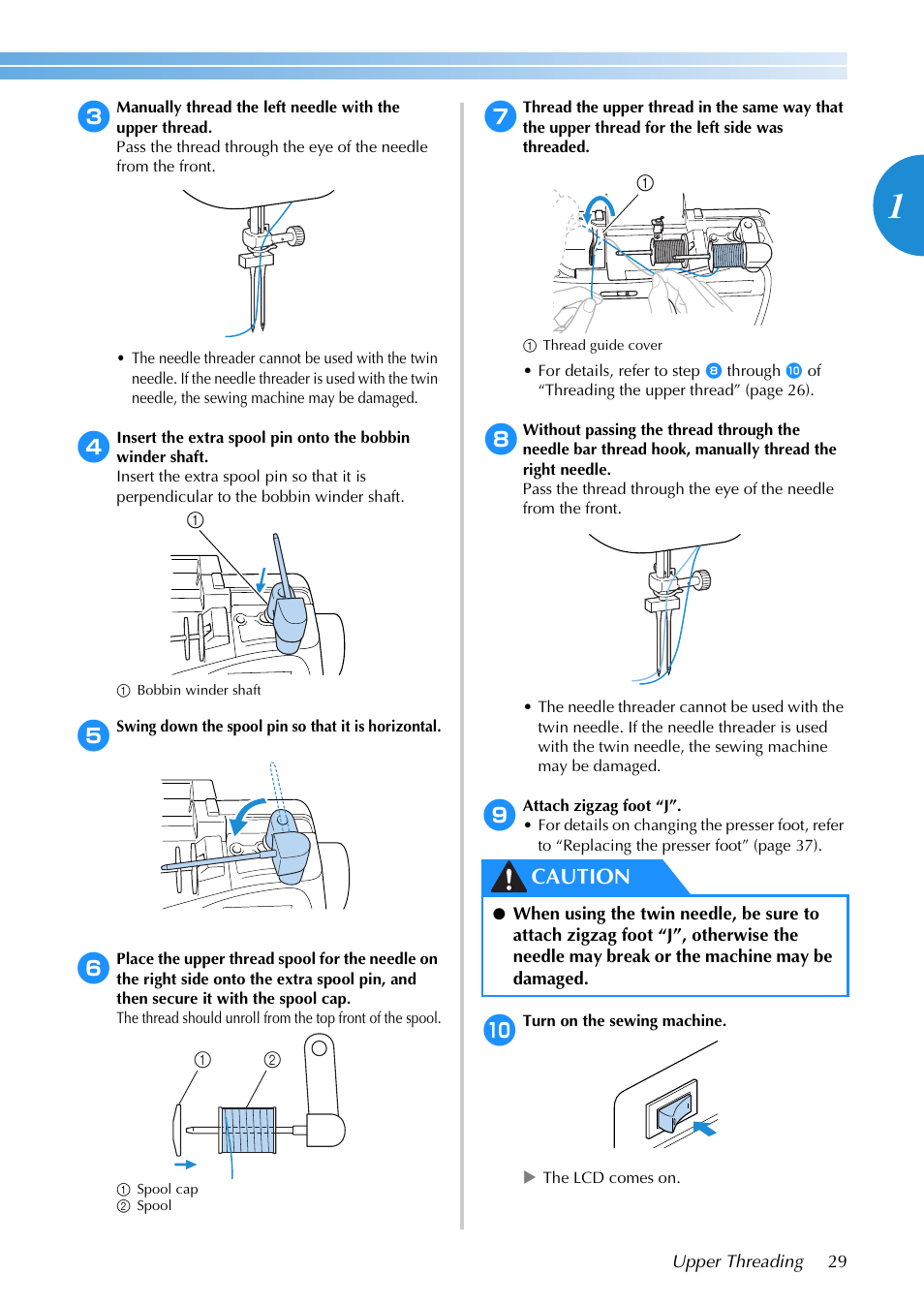 Caution | Brother SB3129 User Manual | Page 35 / 156