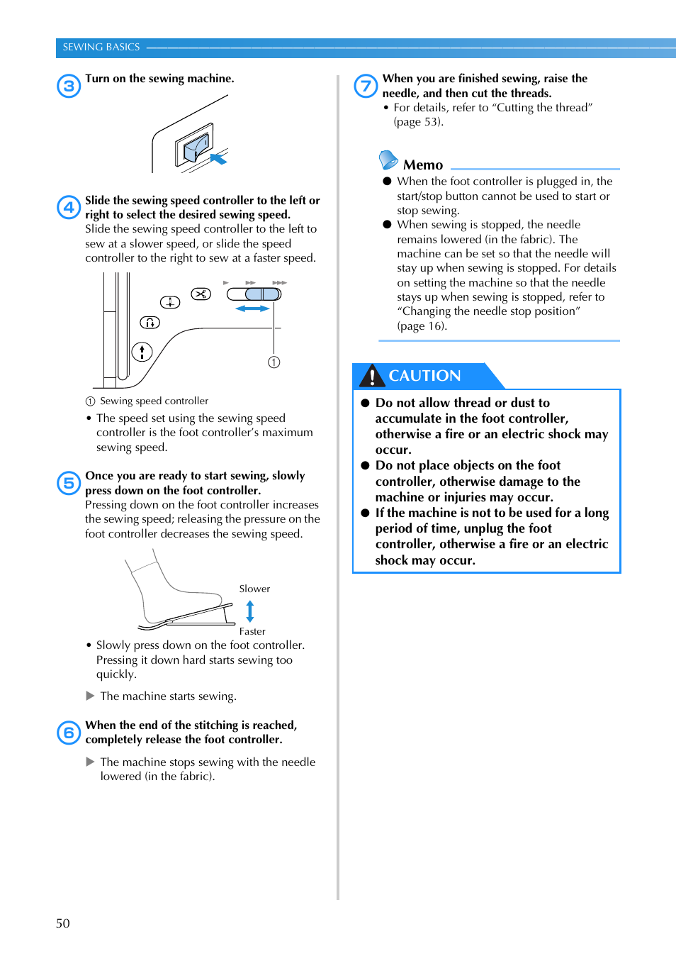 Caution | Brother SB3129 User Manual | Page 56 / 156