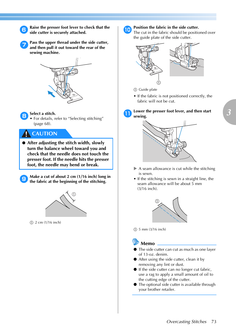 Caution | Brother SB3129 User Manual | Page 79 / 156