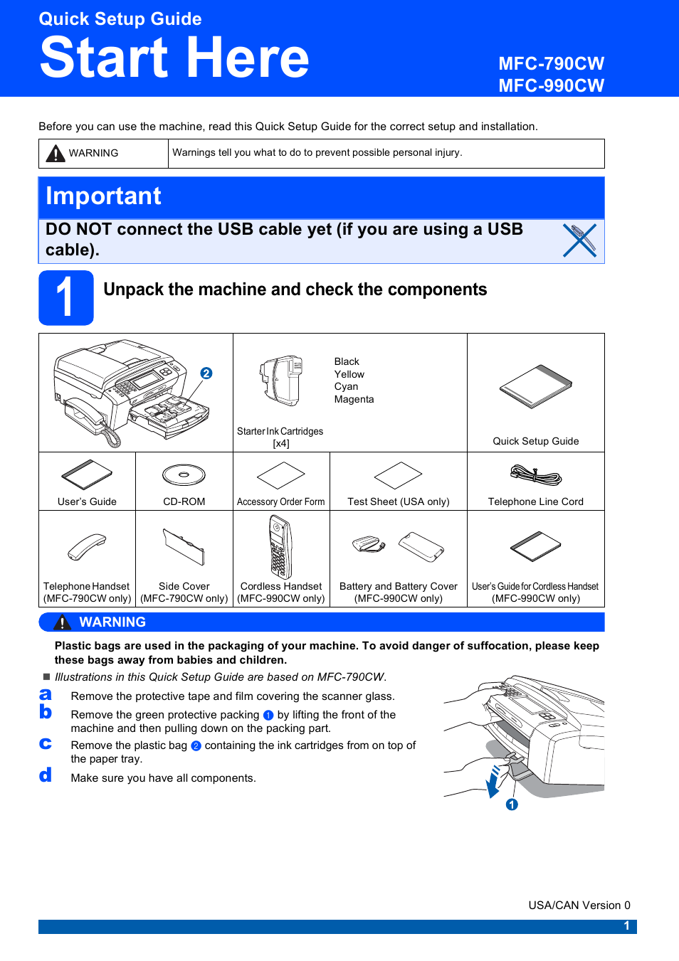 Brother MFC 990cw User Manual | 50 pages