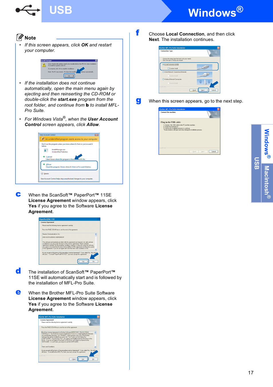 Windows | Brother MFC 990cw User Manual | Page 17 / 50