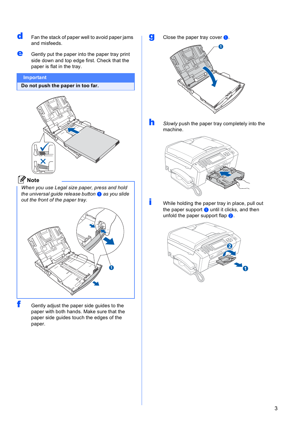 Brother MFC 990cw User Manual | Page 3 / 50