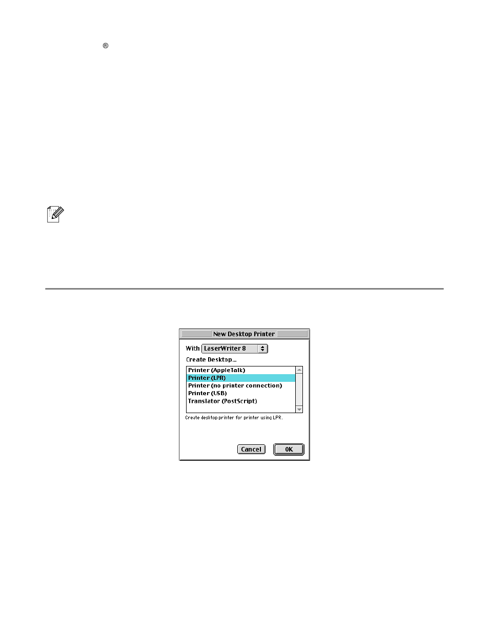 For mac os® x 10.1 - 10.2 users, How to select the print server (tcp/ip), For mac os® x 10.1 - 10.2 users -3 | How to select the print server (tcp/ip) -3 | Brother HL-4200CN User Manual | Page 47 / 63