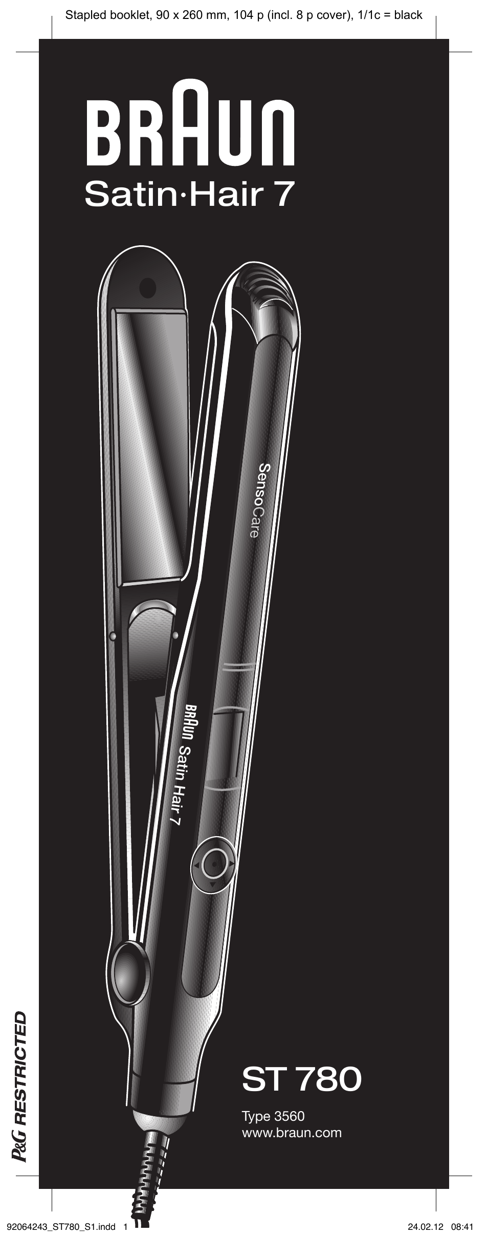 Braun ST780 Satin Hair 7 User Manual | 99 pages