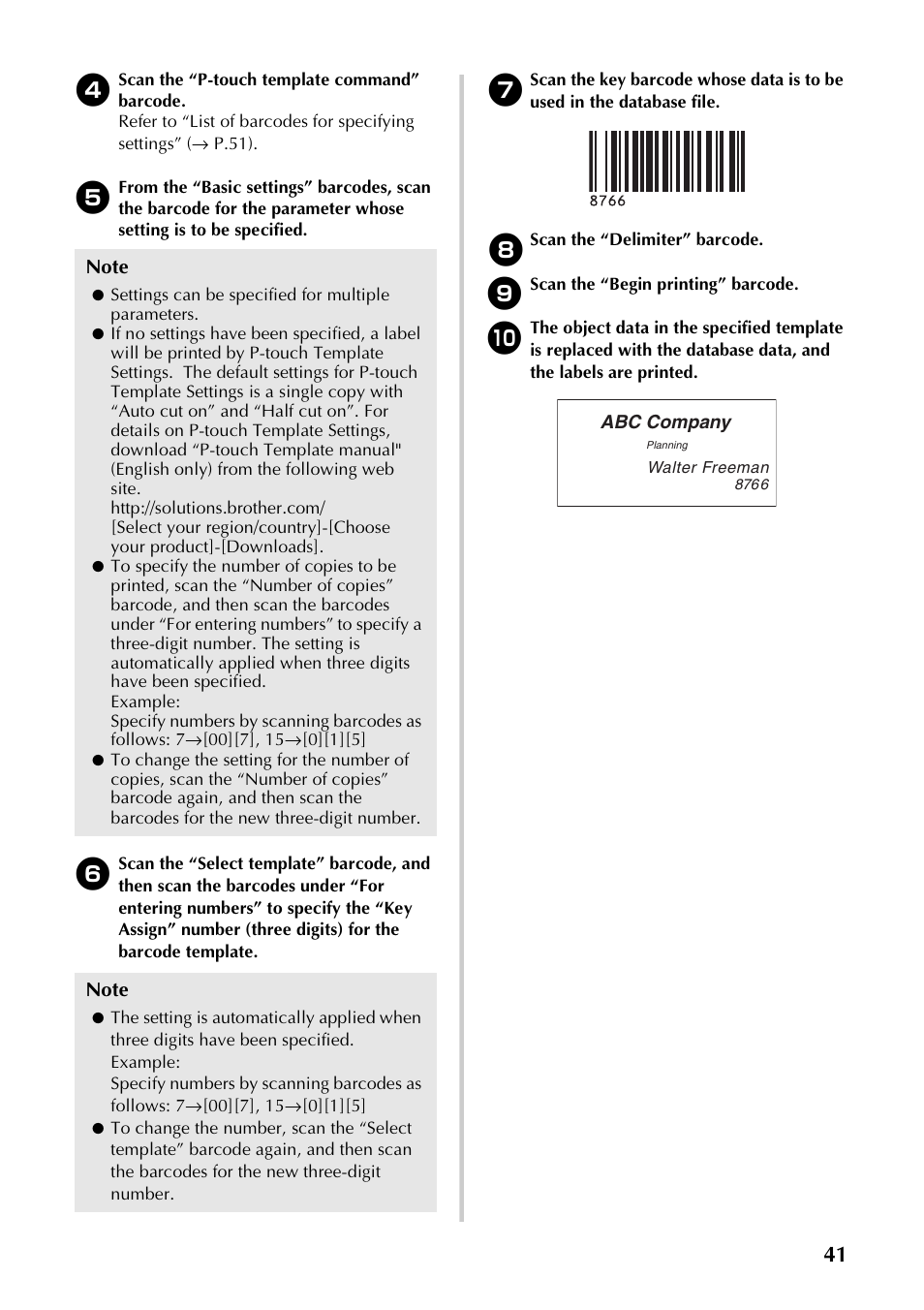 Brother PT-9700PC User Manual | Page 42 / 118