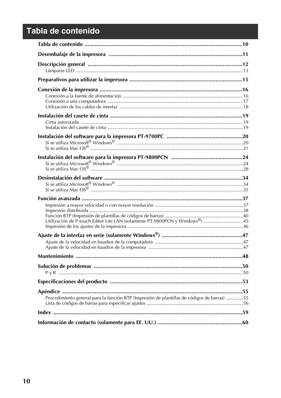 Brother PT-9700PC User Manual | Page 67 / 118