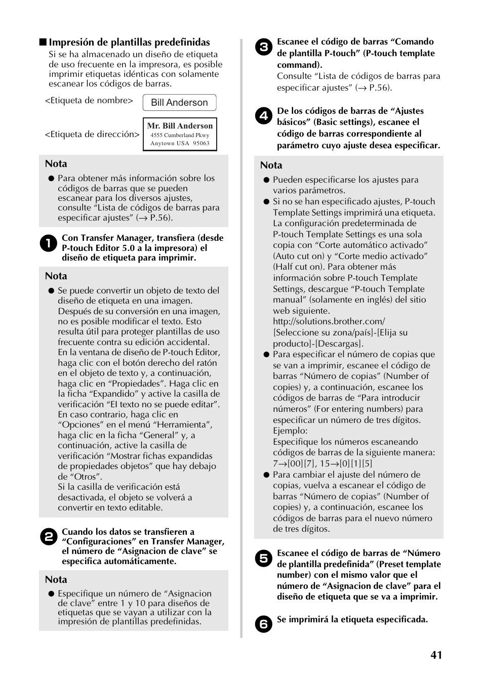 P.41) | Brother PT-9700PC User Manual | Page 98 / 118