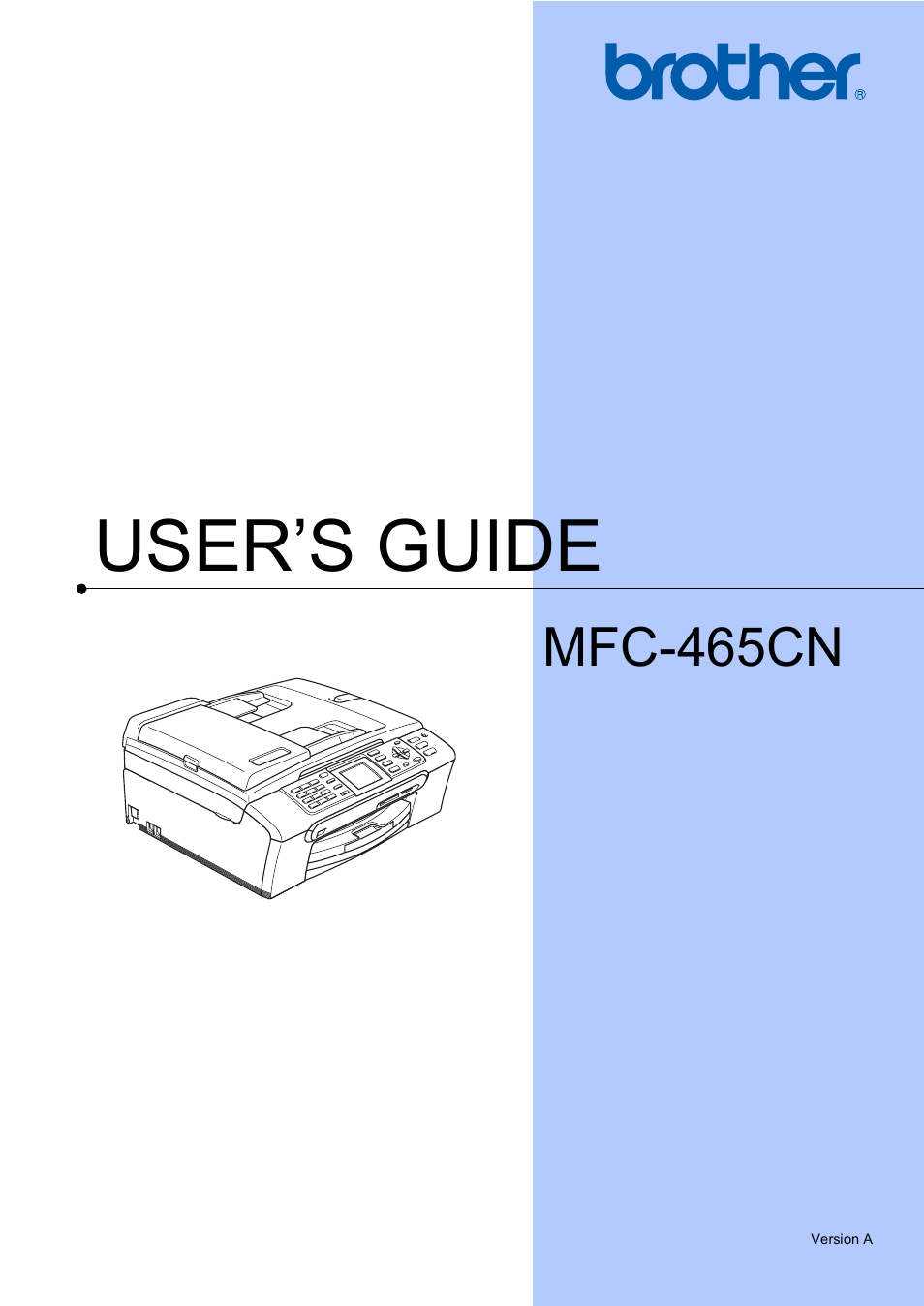 Brother MFC-465CN User Manual | 192 pages