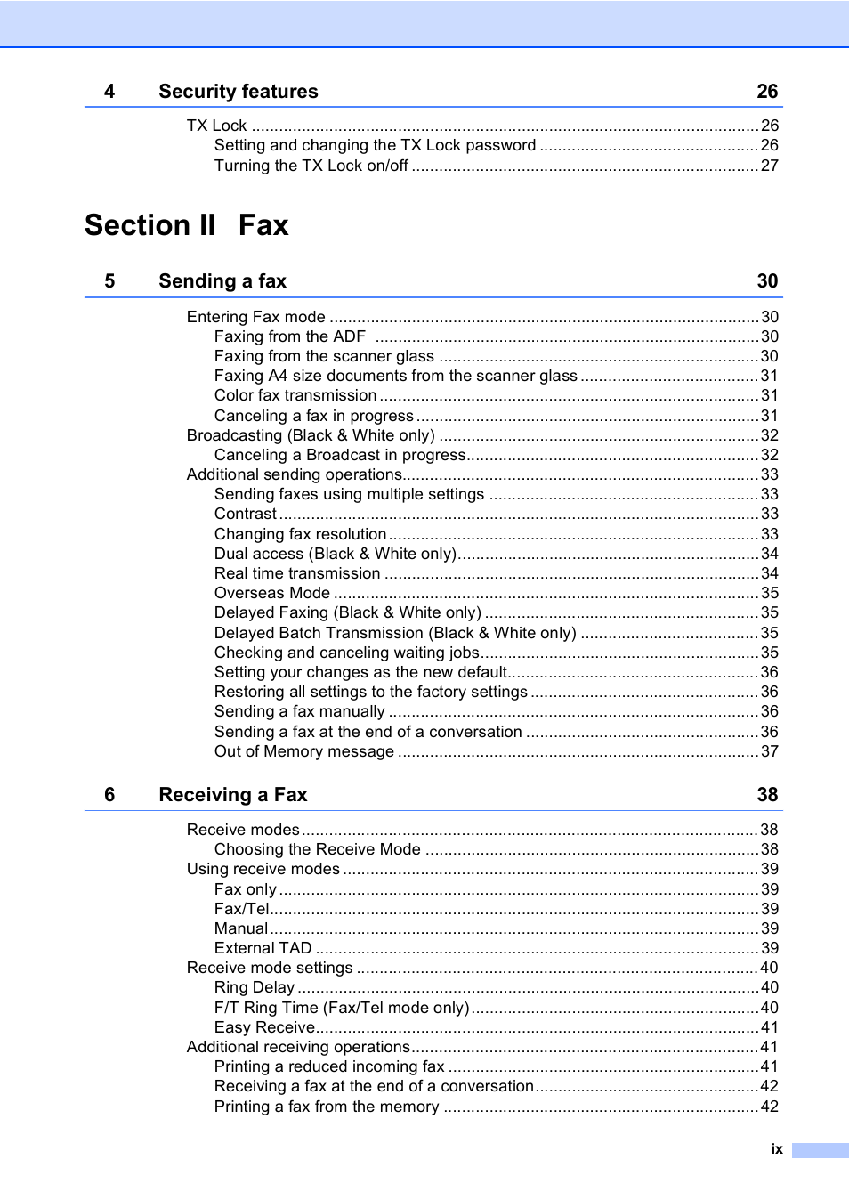 Brother MFC-465CN User Manual | Page 11 / 192