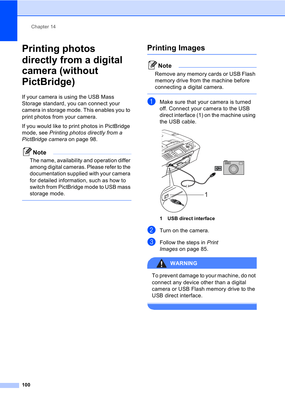 Printing images | Brother MFC-465CN User Manual | Page 116 / 192