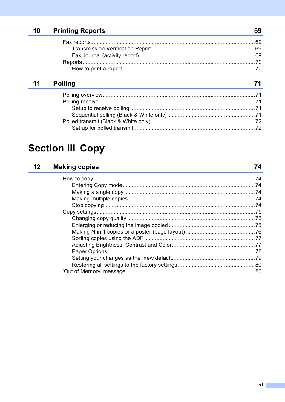 Brother MFC-465CN User Manual | Page 13 / 192