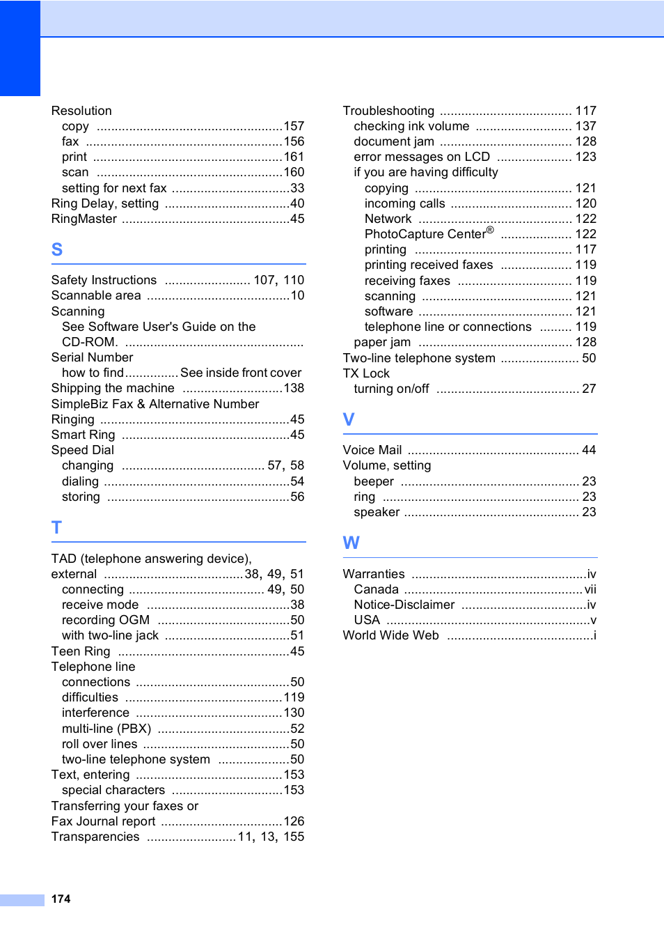 Brother MFC-465CN User Manual | Page 190 / 192