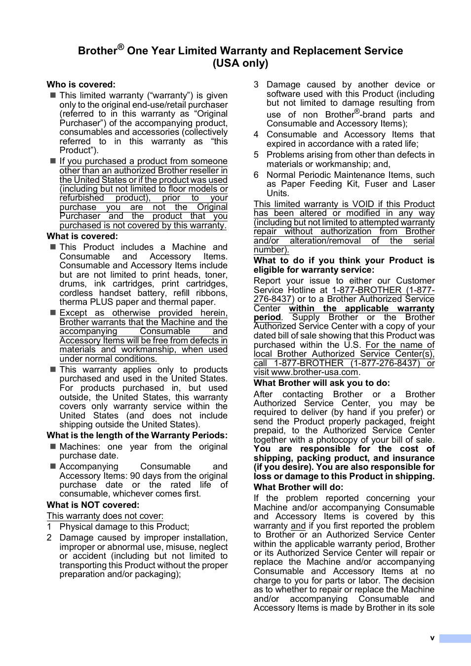 Brother | Brother MFC-465CN User Manual | Page 7 / 192