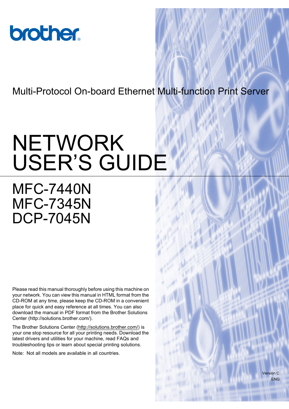 Brother MFC-7440N User Manual | 88 pages