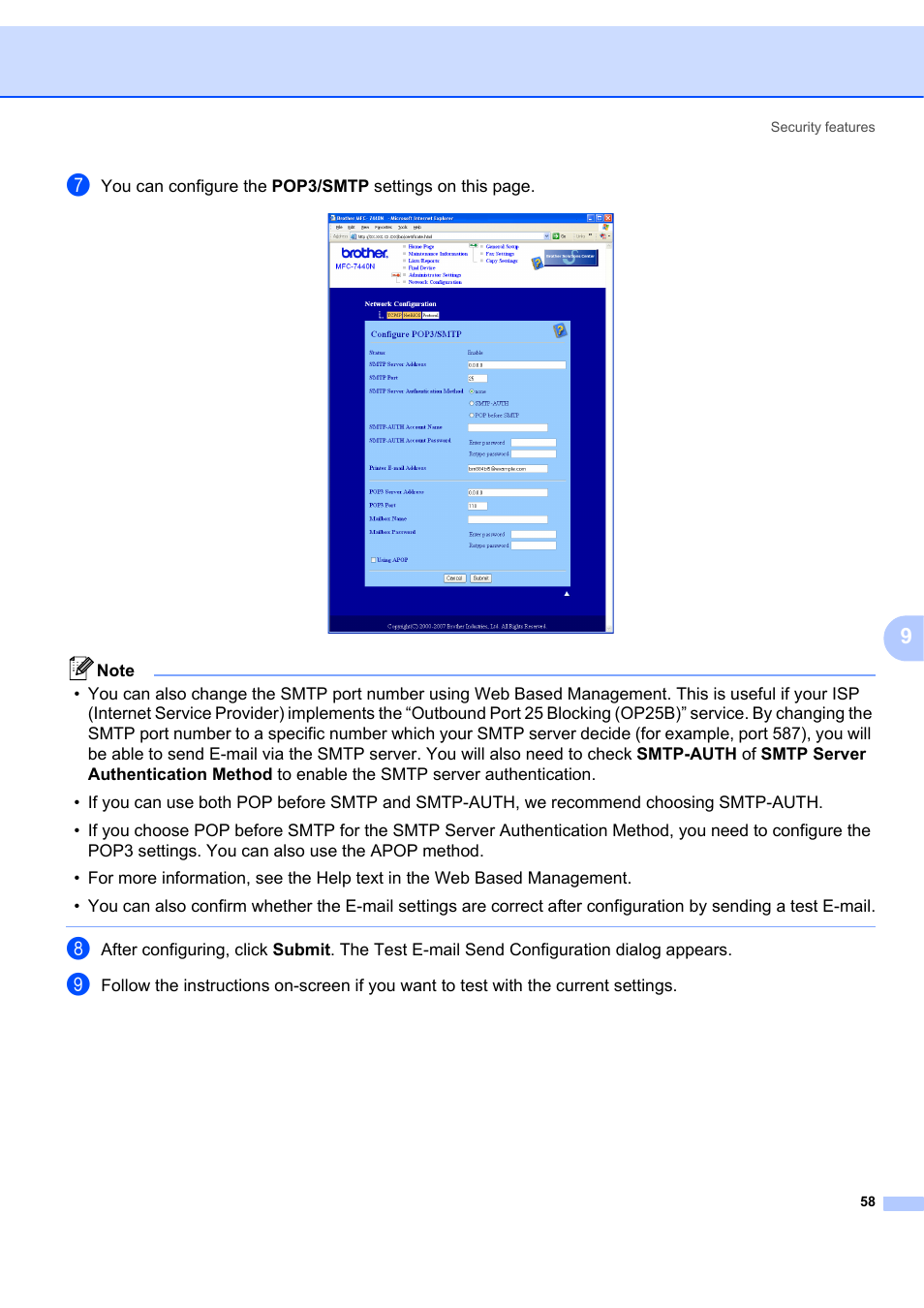 Brother MFC-7440N User Manual | Page 66 / 88