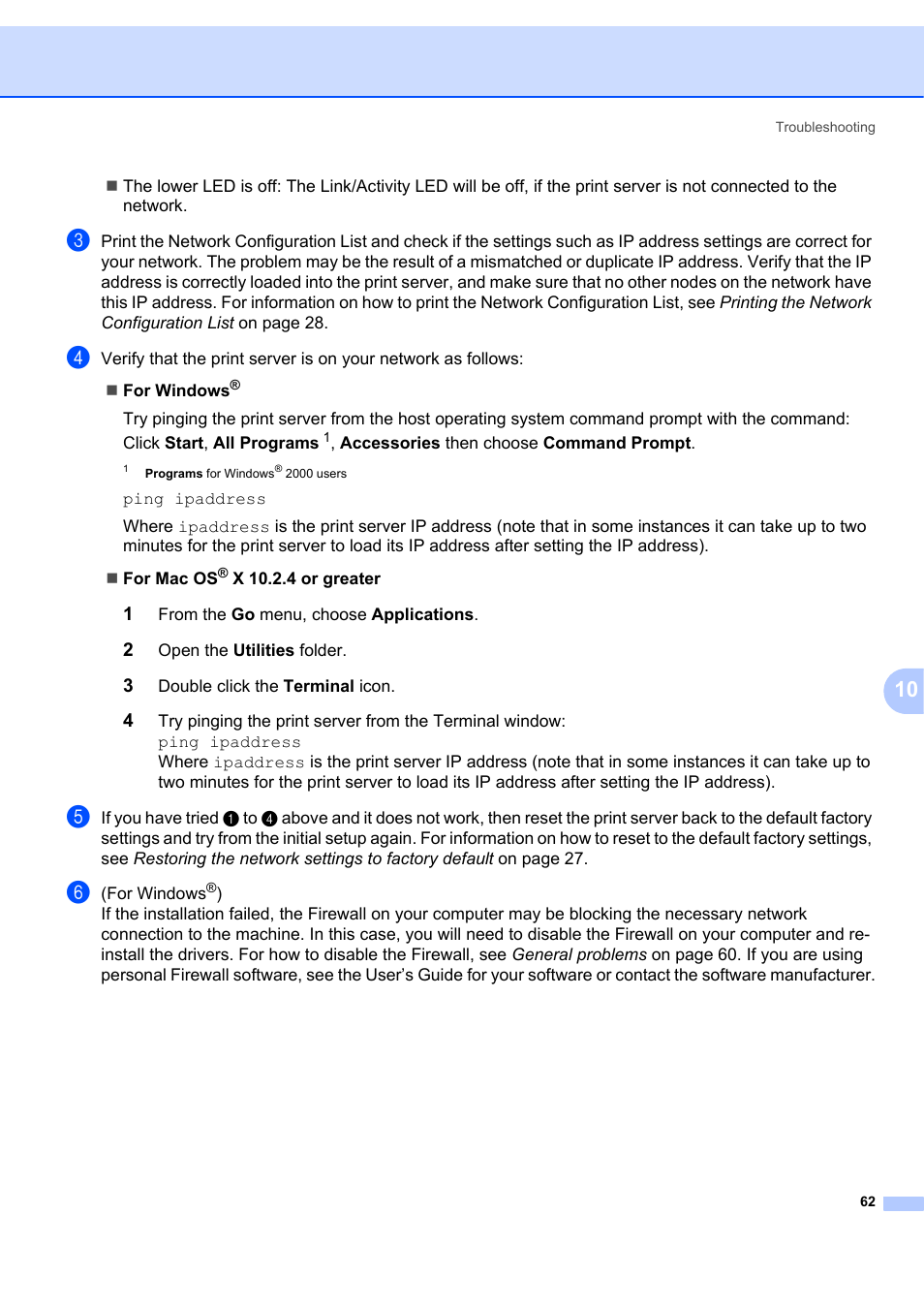 Brother MFC-7440N User Manual | Page 70 / 88