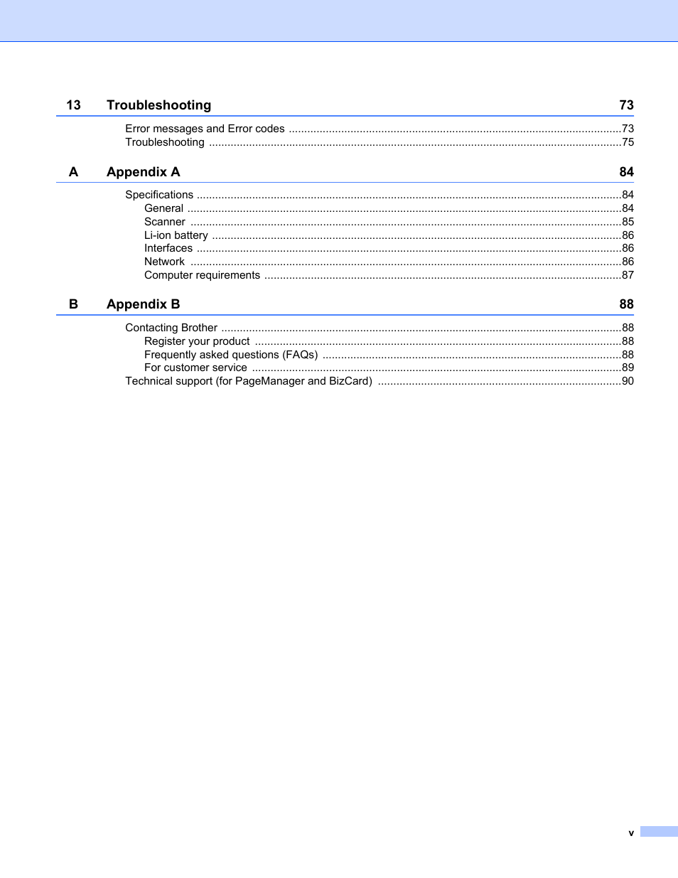Brother DS-820W User Manual | Page 6 / 99