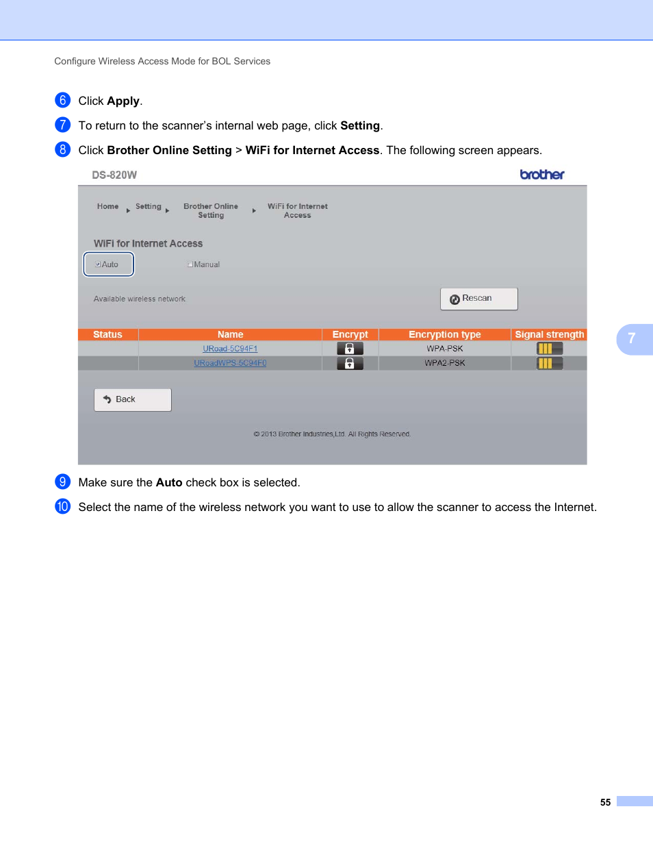 Brother DS-820W User Manual | Page 63 / 99