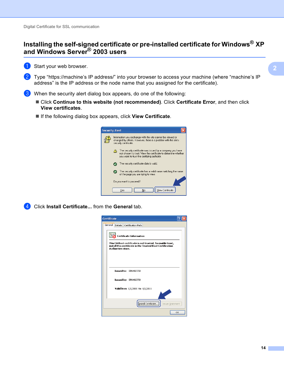 For windows, Xp and windows server, 2003 users | Xp and, Windows server | Brother HL-S7000DN User Manual | Page 18 / 36
