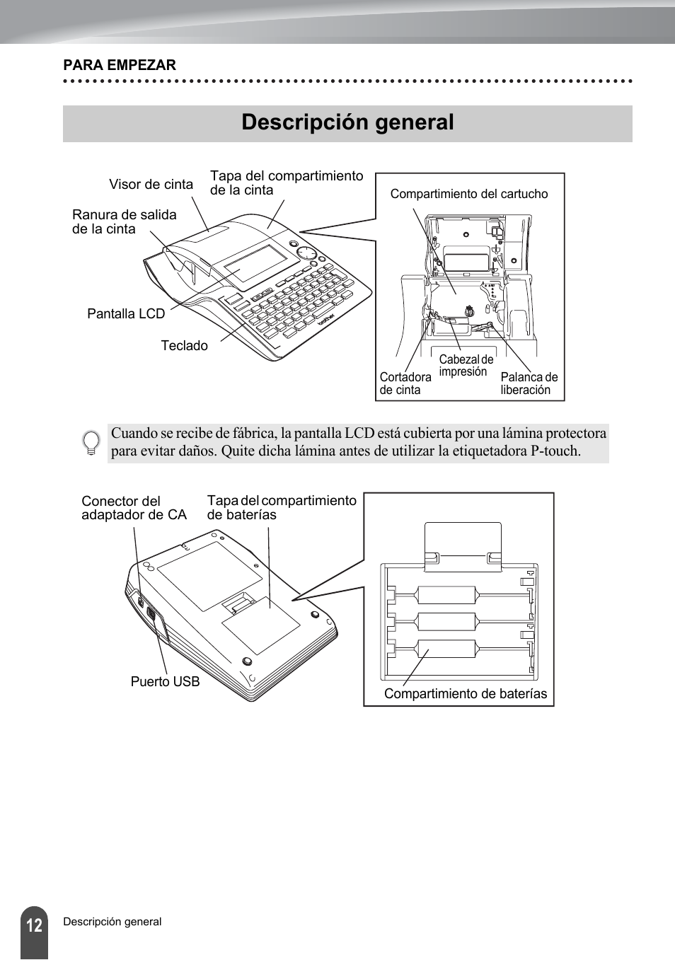 Descripción general | Brother PT-2700 User Manual | Page 108 / 180