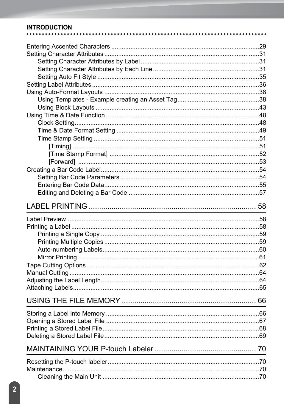 Brother PT-2700 User Manual | Page 8 / 180