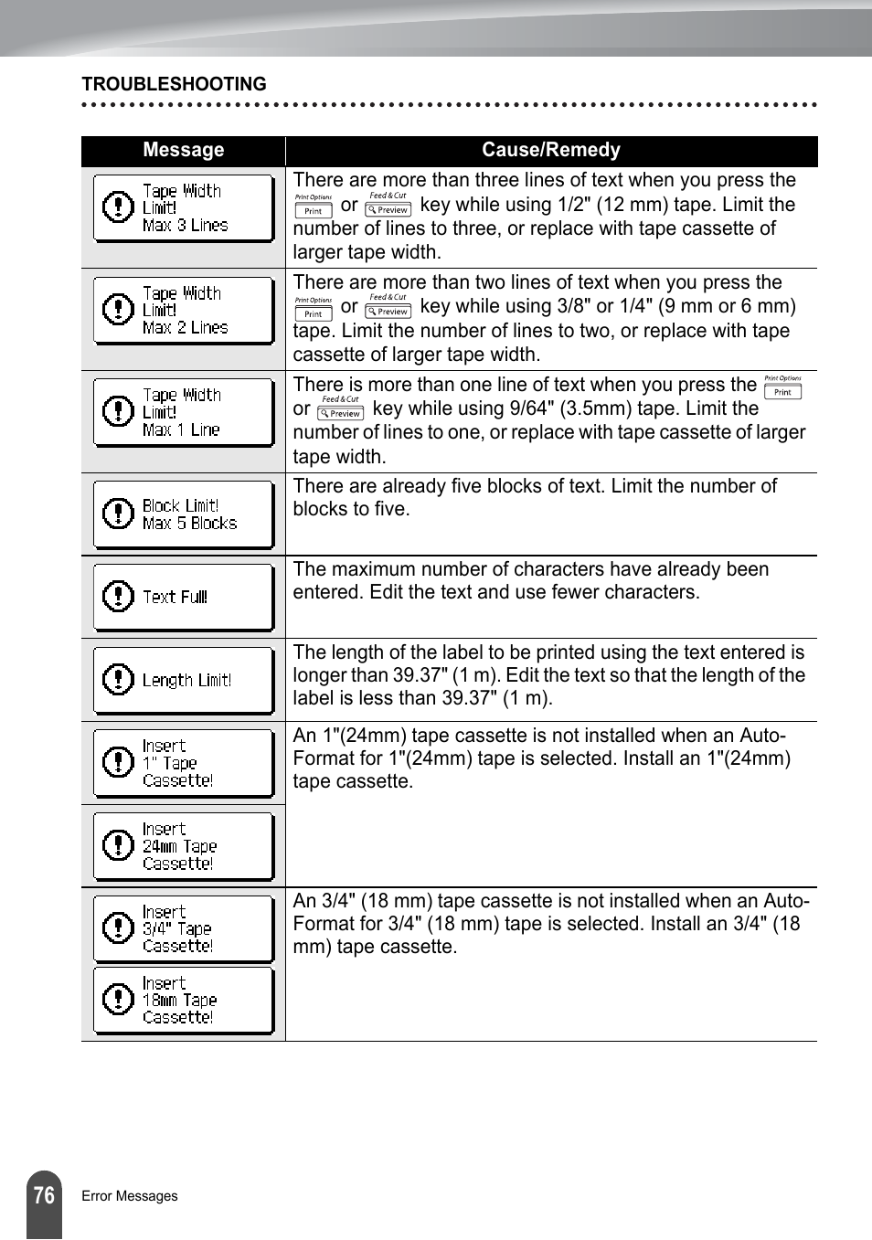 Brother PT-2700 User Manual | Page 82 / 180