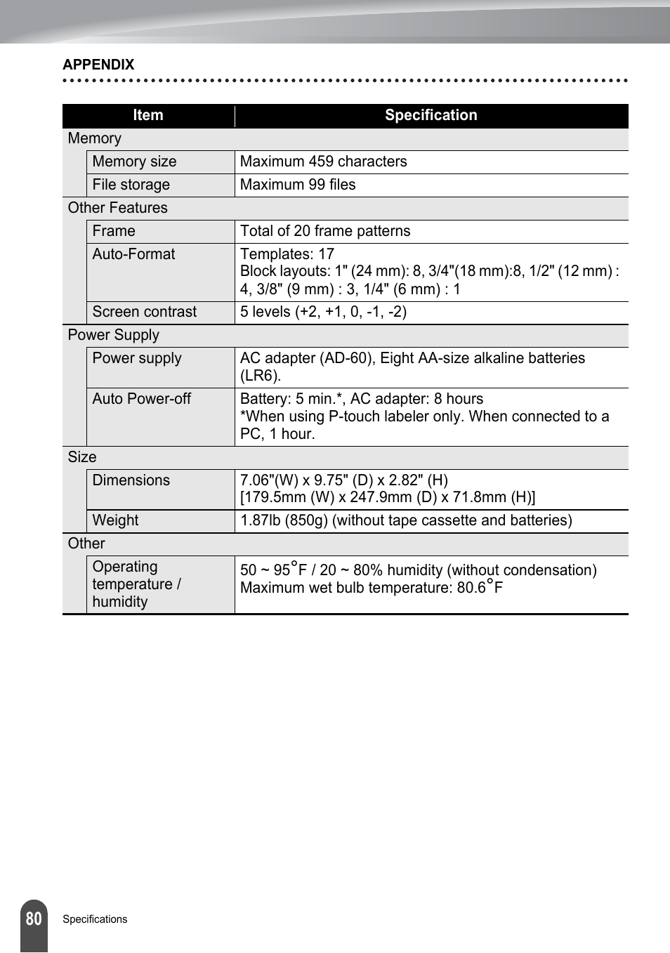 Brother PT-2700 User Manual | Page 86 / 180