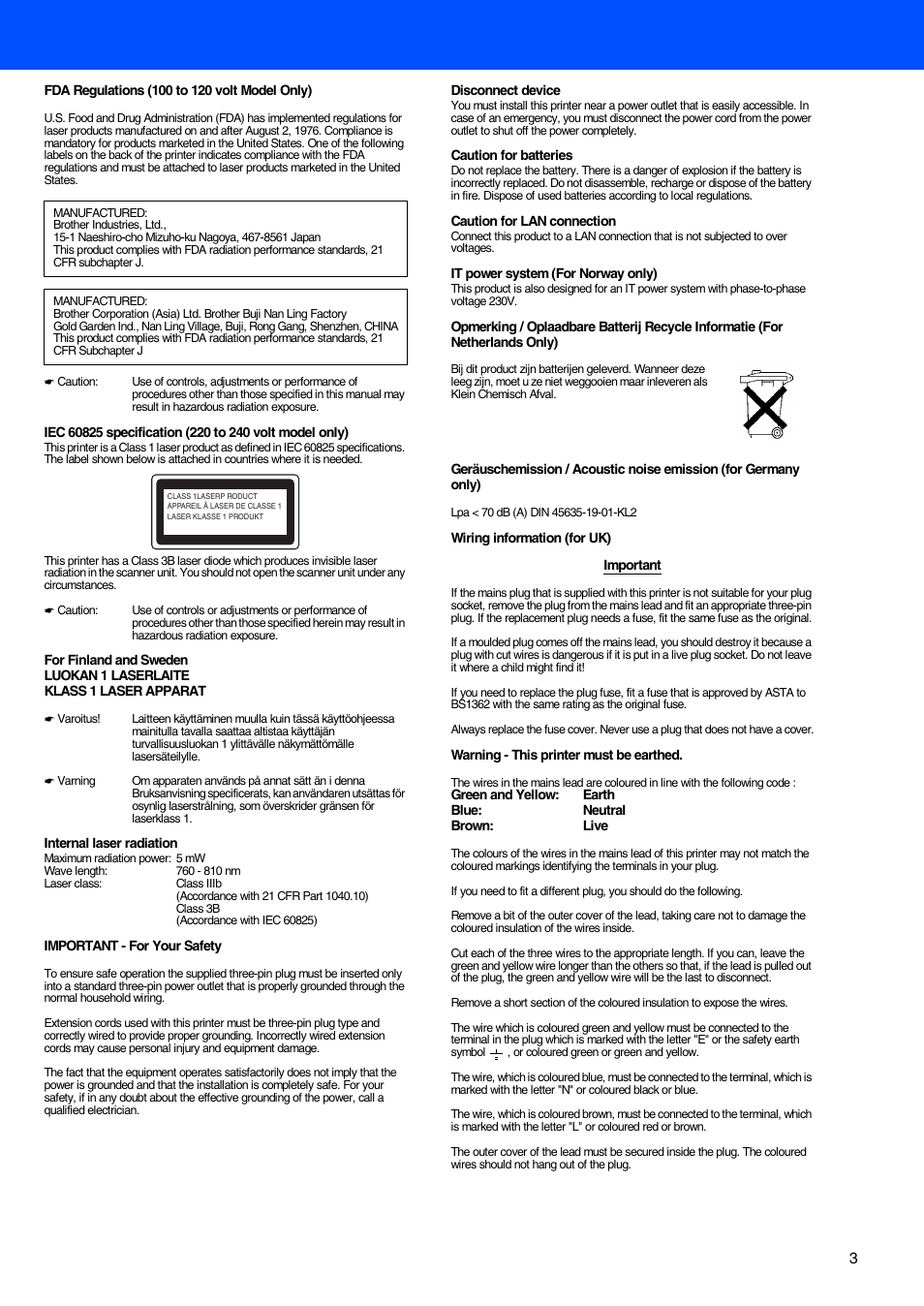 Brother HL-5070N User Manual | Page 5 / 38