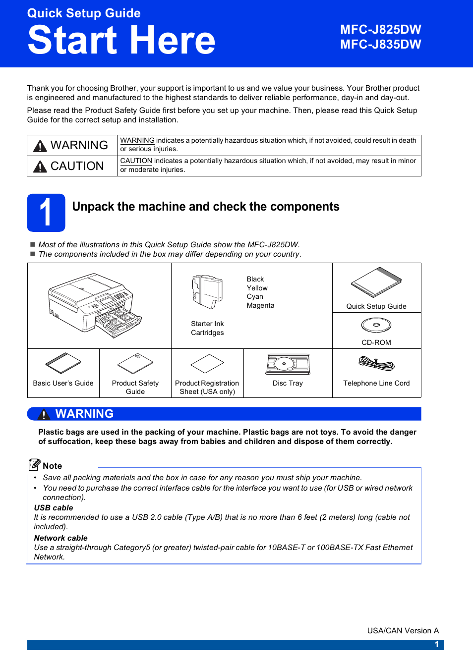 Brother MFC-J835DW User Manual | 44 pages