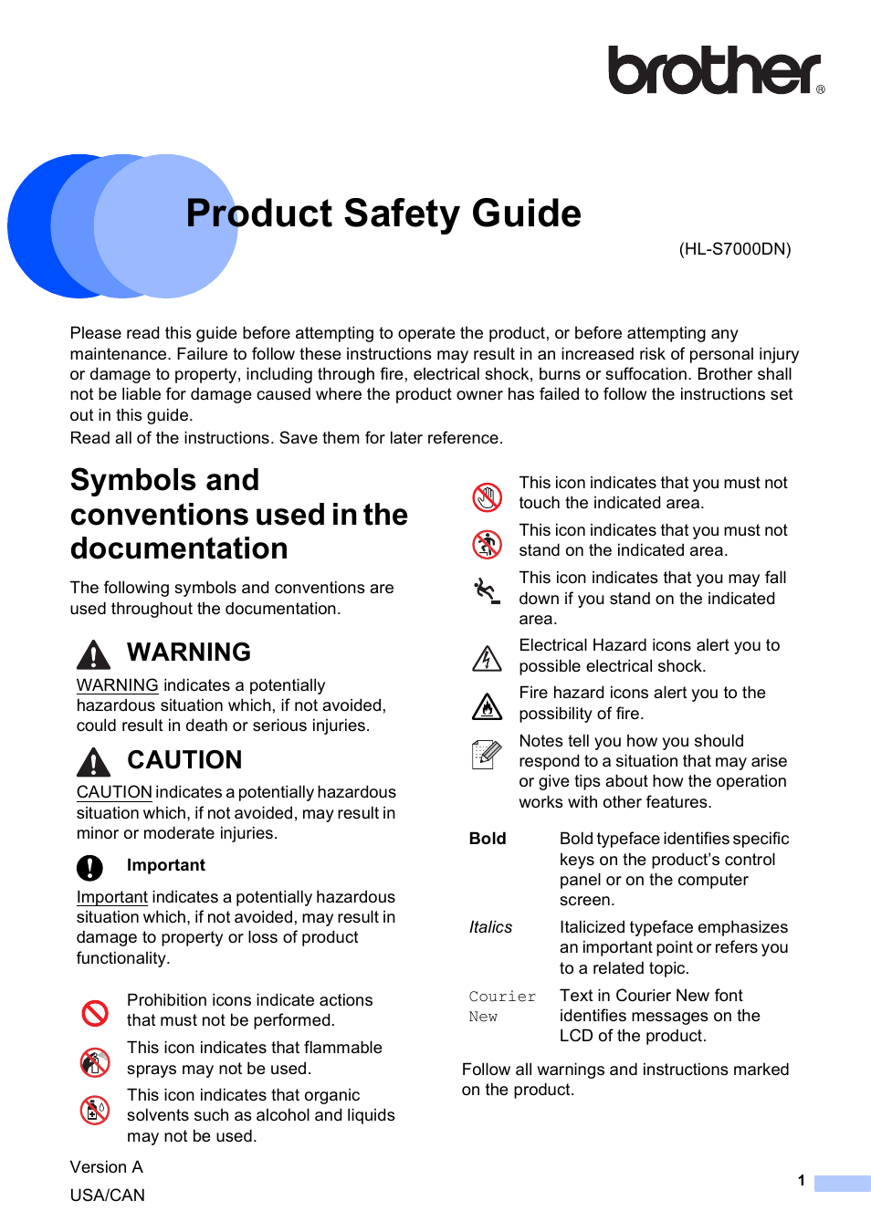 Brother HL-S7000DN User Manual | 16 pages