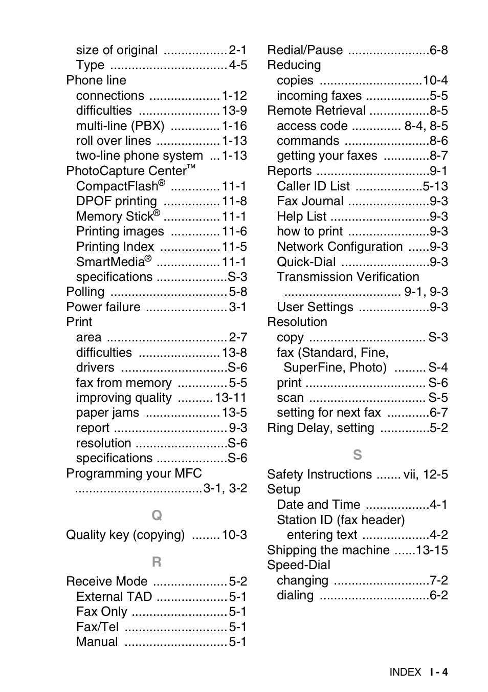 Brother MFC-3820CN User Manual | Page 186 / 191