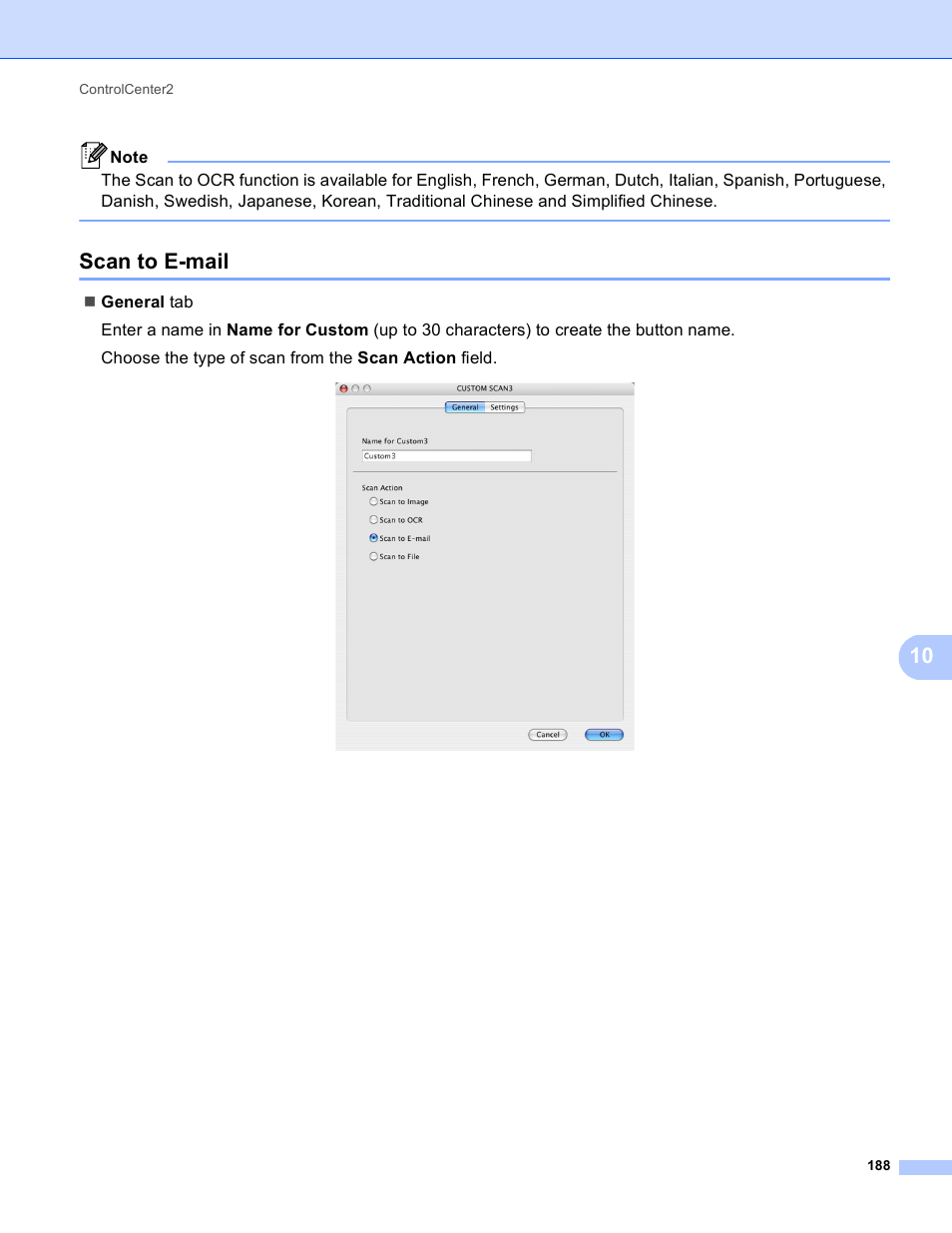 Scan to e-mail | Brother MFC 9970CDW User Manual | Page 195 / 259