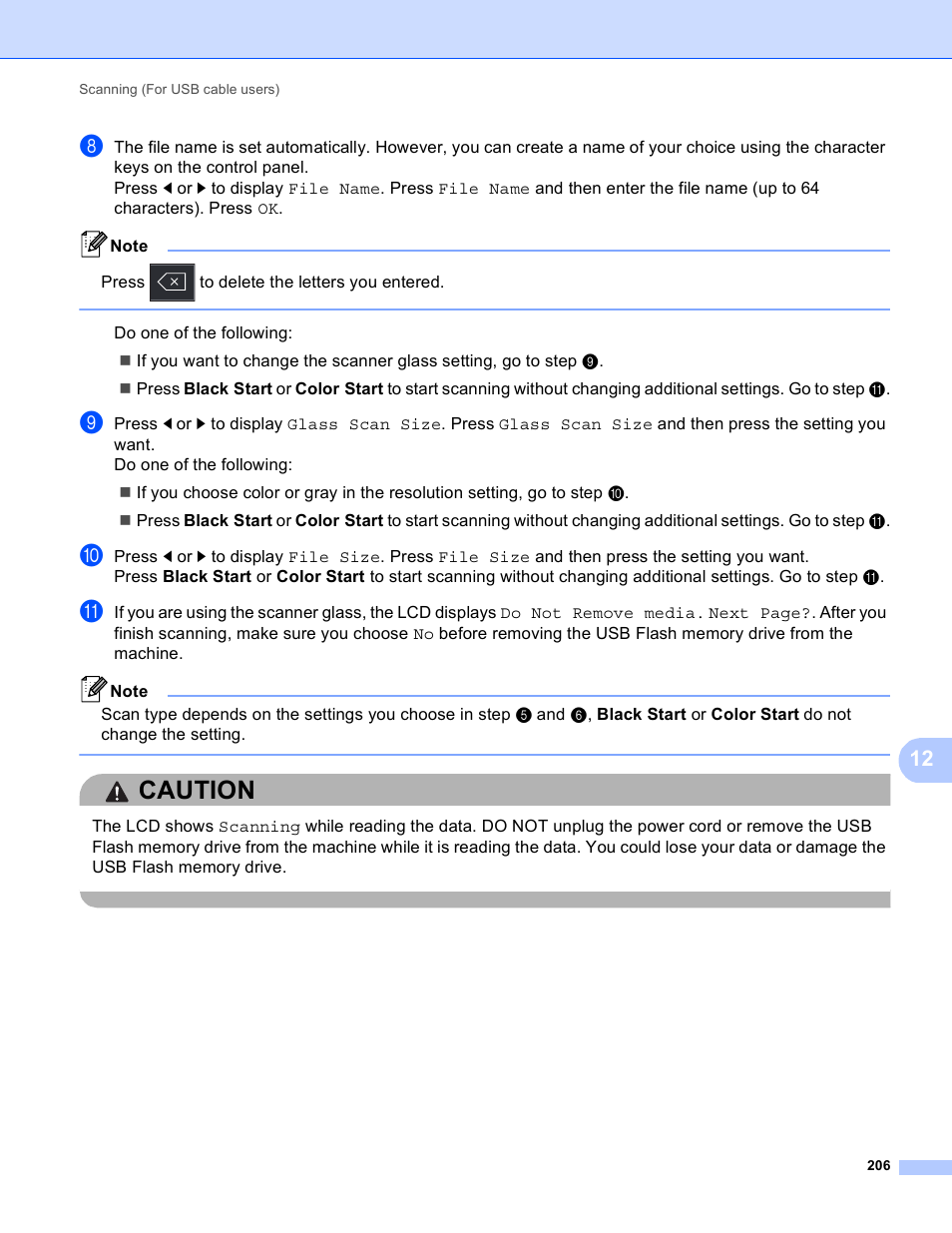 Caution | Brother MFC 9970CDW User Manual | Page 213 / 259