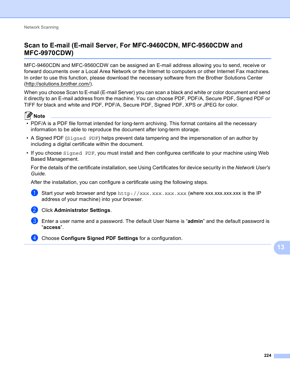 Brother MFC 9970CDW User Manual | Page 231 / 259