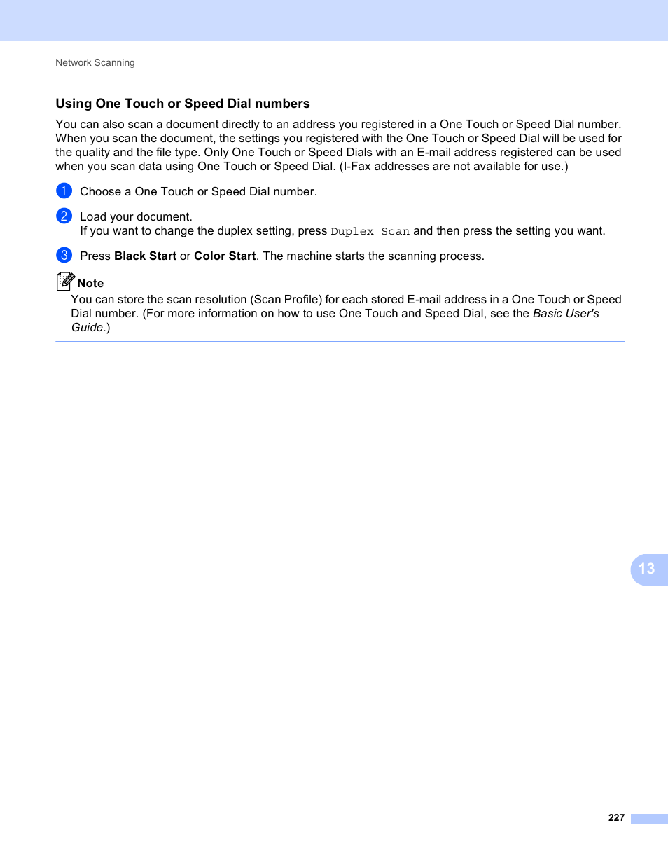 Using one touch or speed dial numbers | Brother MFC 9970CDW User Manual | Page 234 / 259