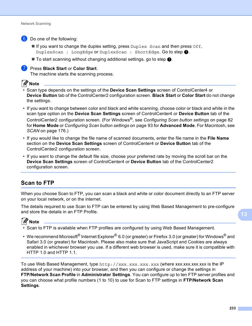 Scan to ftp | Brother MFC 9970CDW User Manual | Page 240 / 259