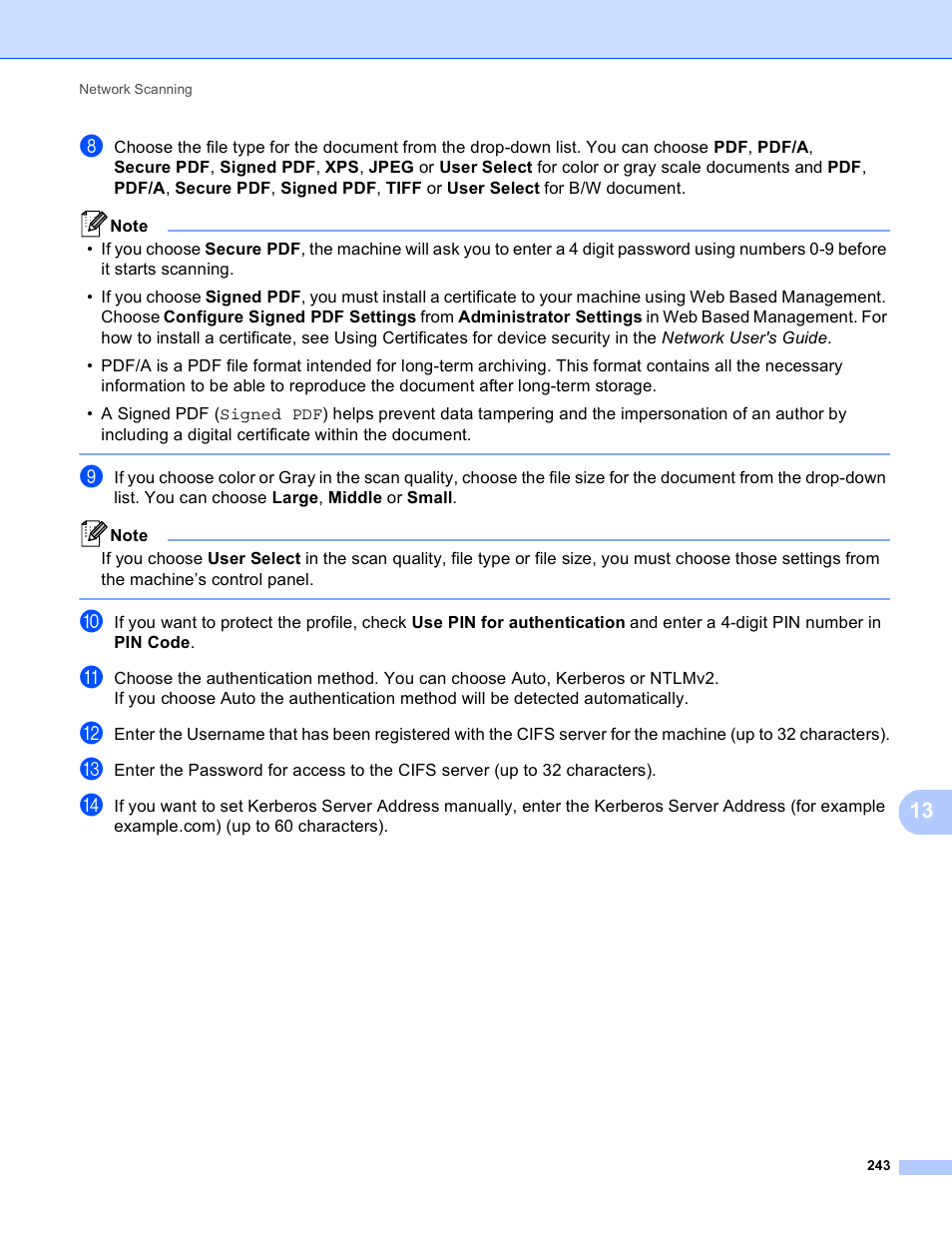 Brother MFC 9970CDW User Manual | Page 250 / 259