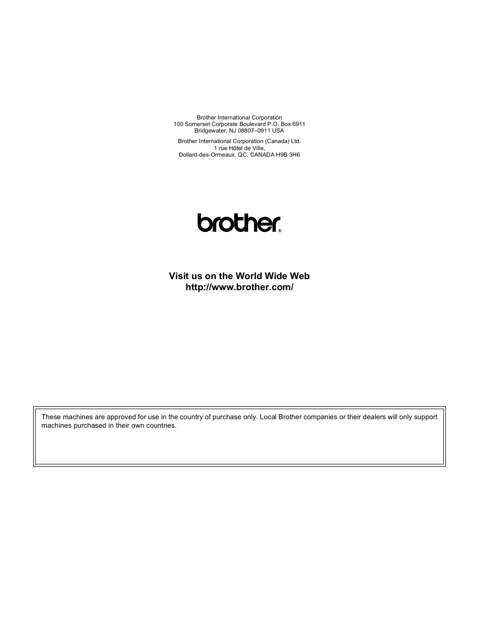 Brother usa | Brother MFC 9970CDW User Manual | Page 259 / 259