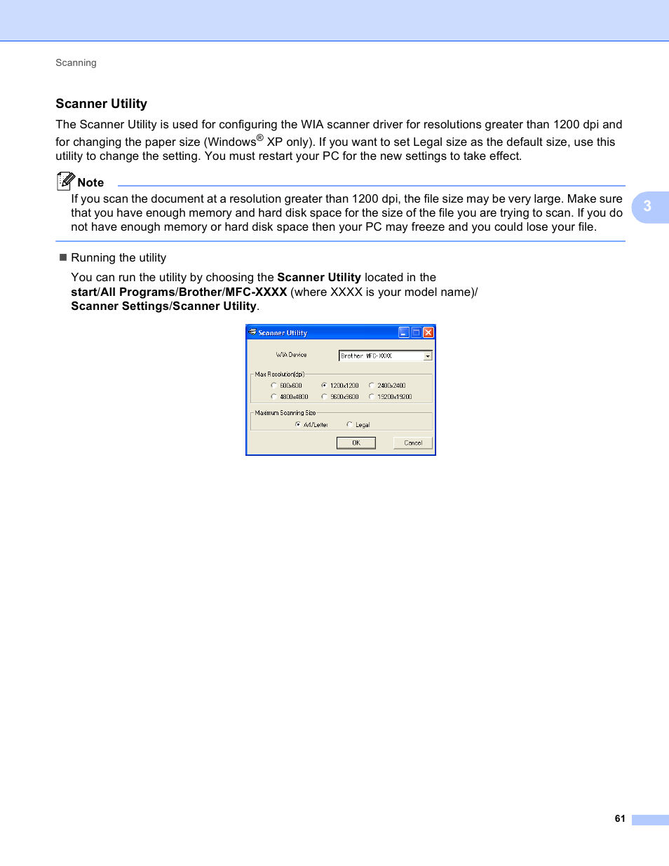Scanner utility | Brother MFC 9970CDW User Manual | Page 68 / 259