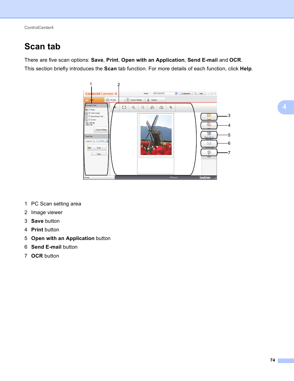 Scan tab | Brother MFC 9970CDW User Manual | Page 81 / 259