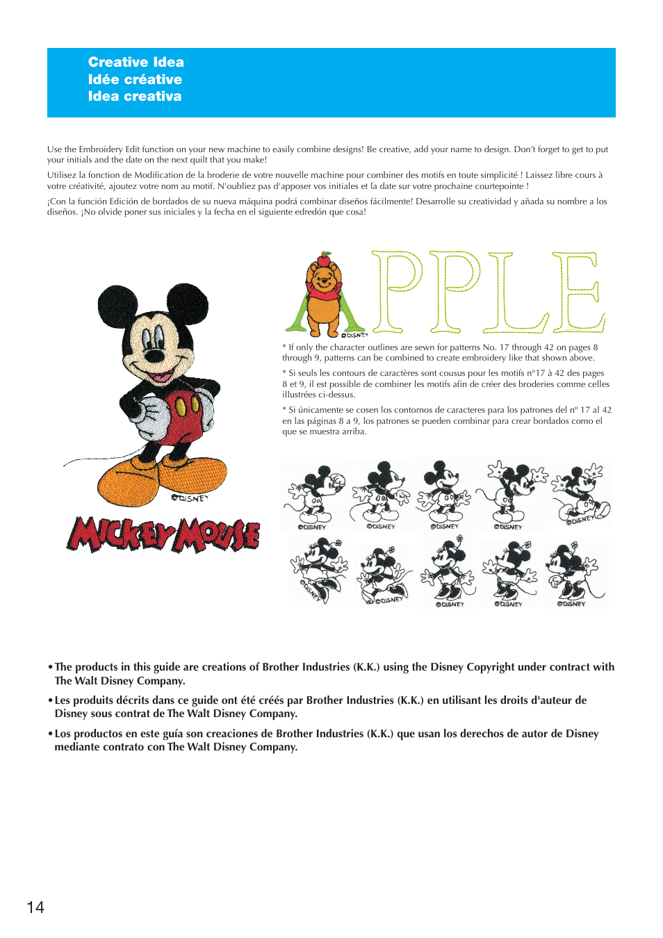 Creative idea idée créative idea creativa | Brother Innov-is 6000D User Manual | Page 16 / 20