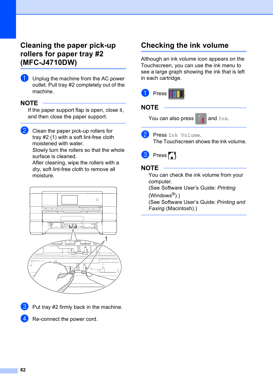 Checking the ink volume | Brother MFC-J4510DW User Manual | Page 88 / 99