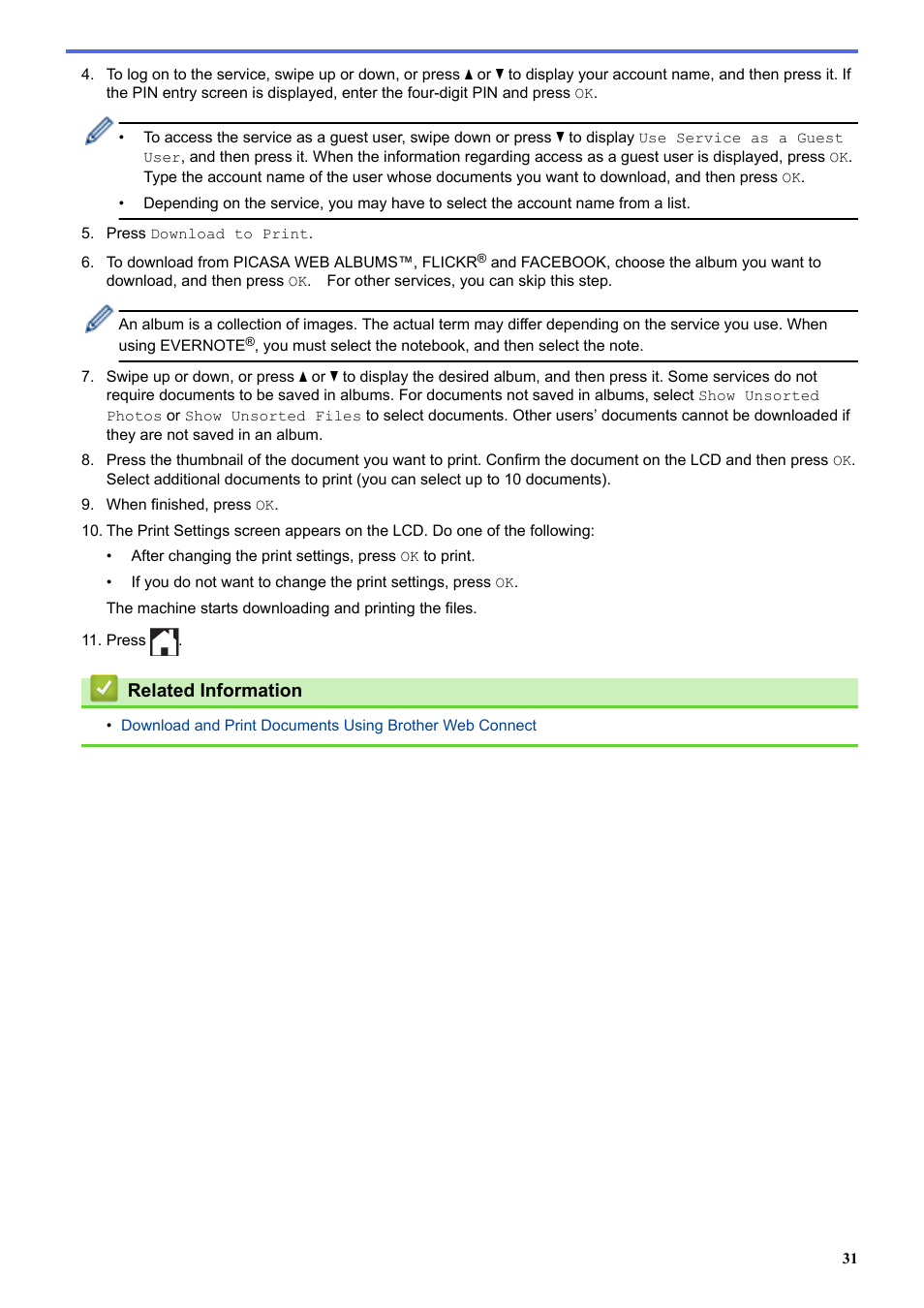 Brother MFC-L8850CDW User Manual | Page 36 / 61