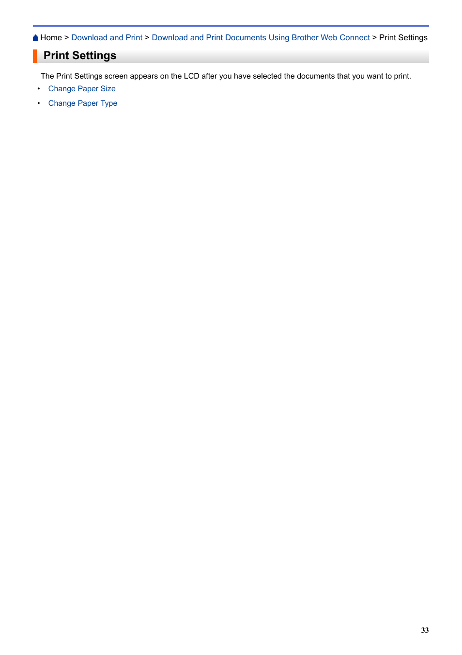Print settings | Brother MFC-L8850CDW User Manual | Page 38 / 61
