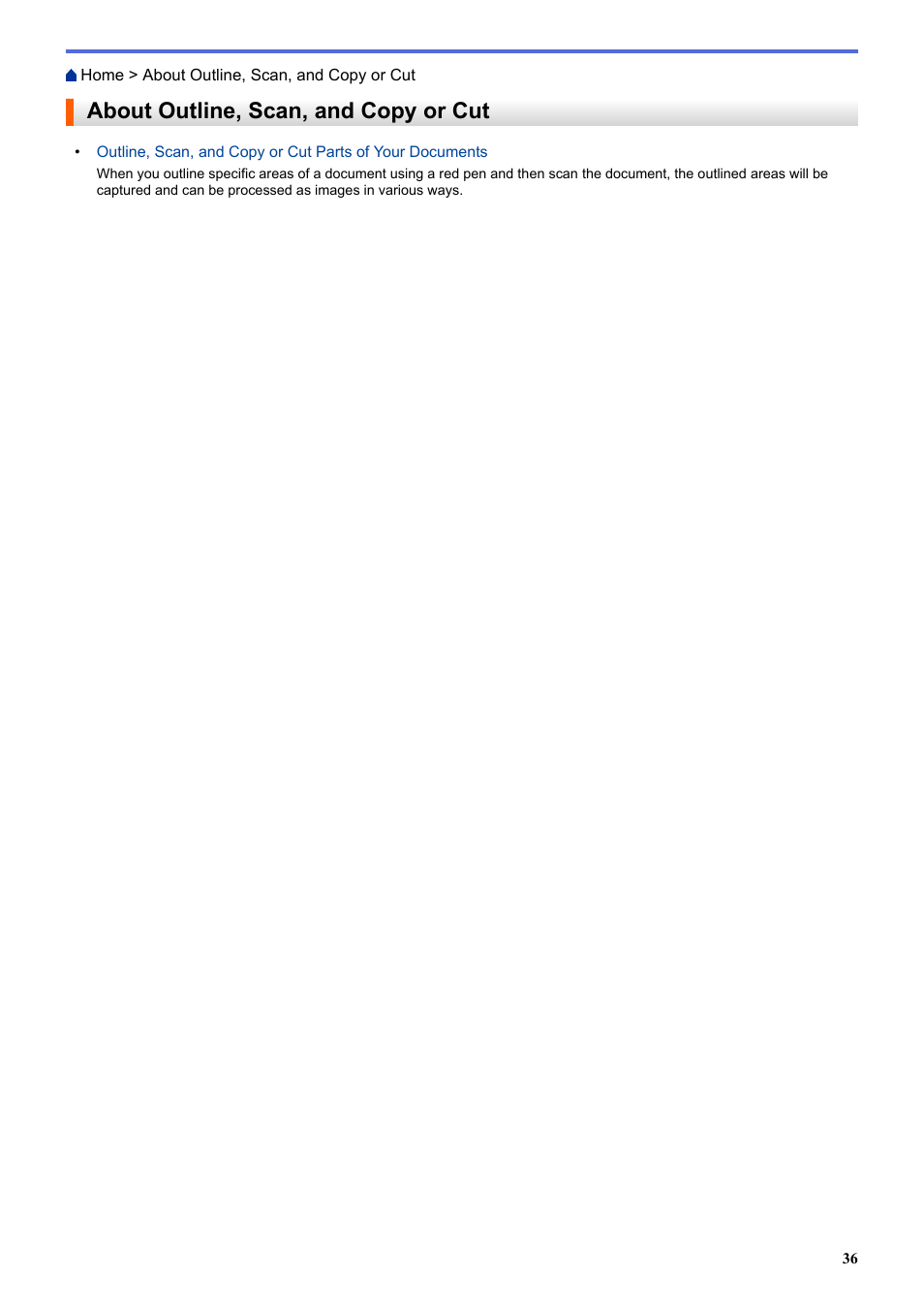 About outline, scan, and copy or cut | Brother MFC-L8850CDW User Manual | Page 41 / 61