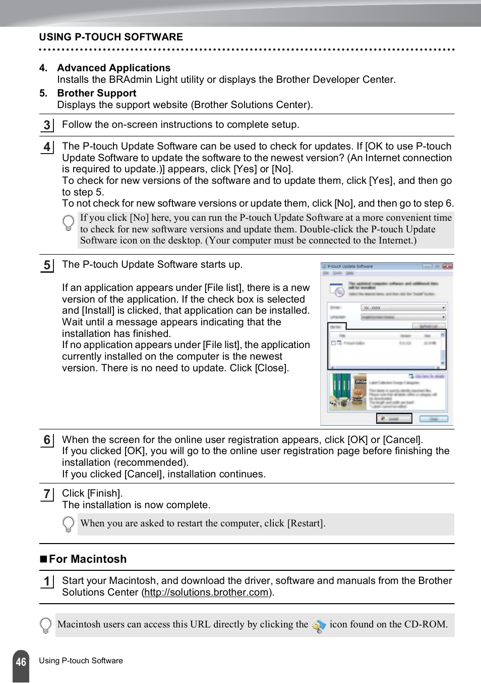 Brother PT-E550W User Manual | Page 46 / 50