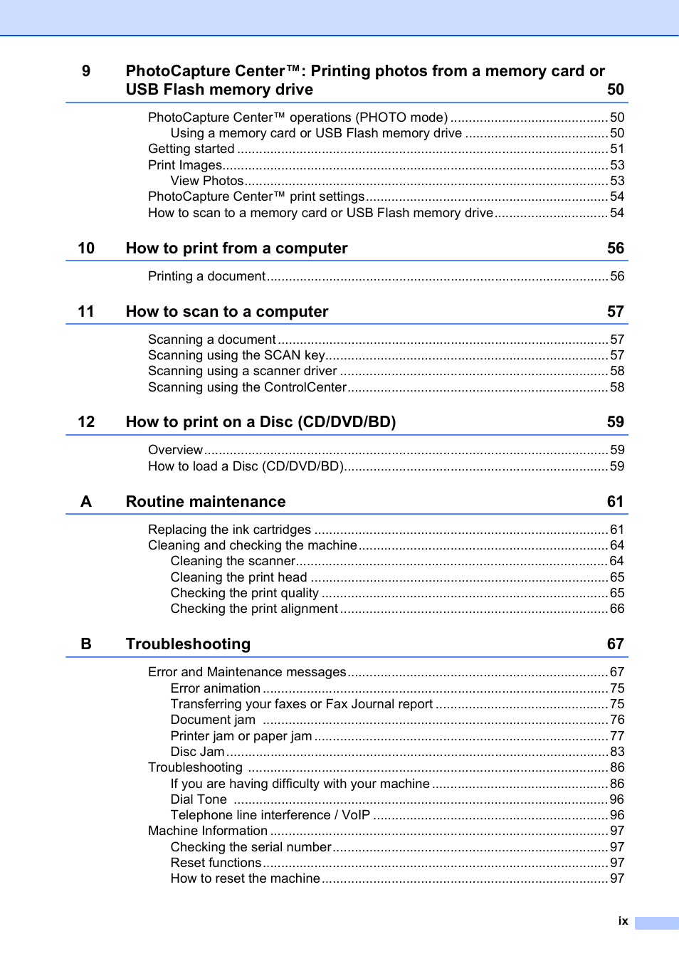 Brother MFC-J835DW User Manual | Page 11 / 154