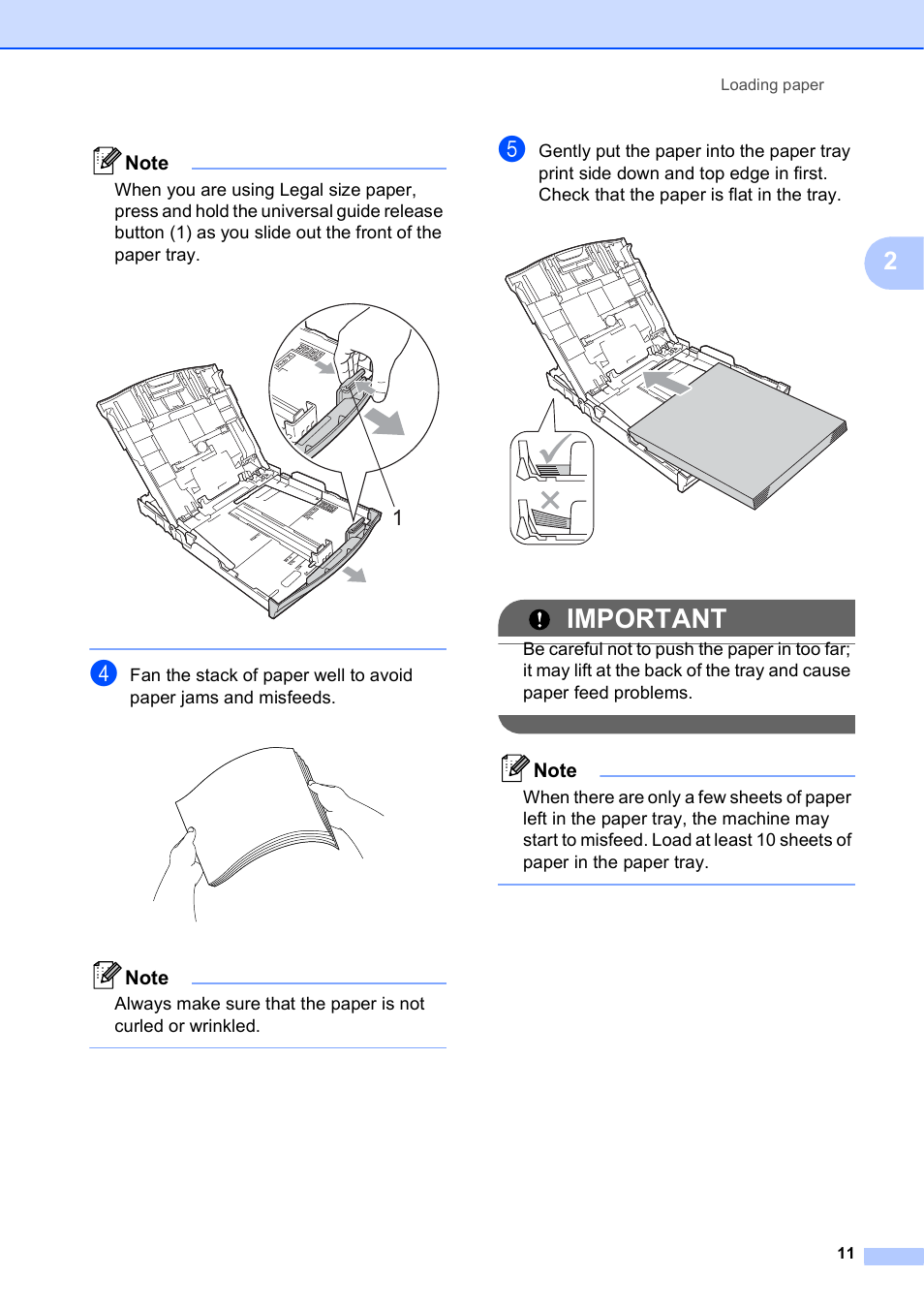 Important | Brother MFC-J835DW User Manual | Page 25 / 154