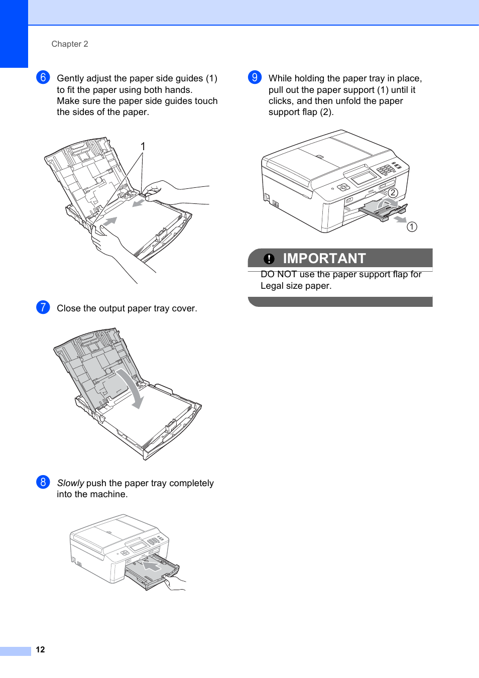 Important | Brother MFC-J835DW User Manual | Page 26 / 154