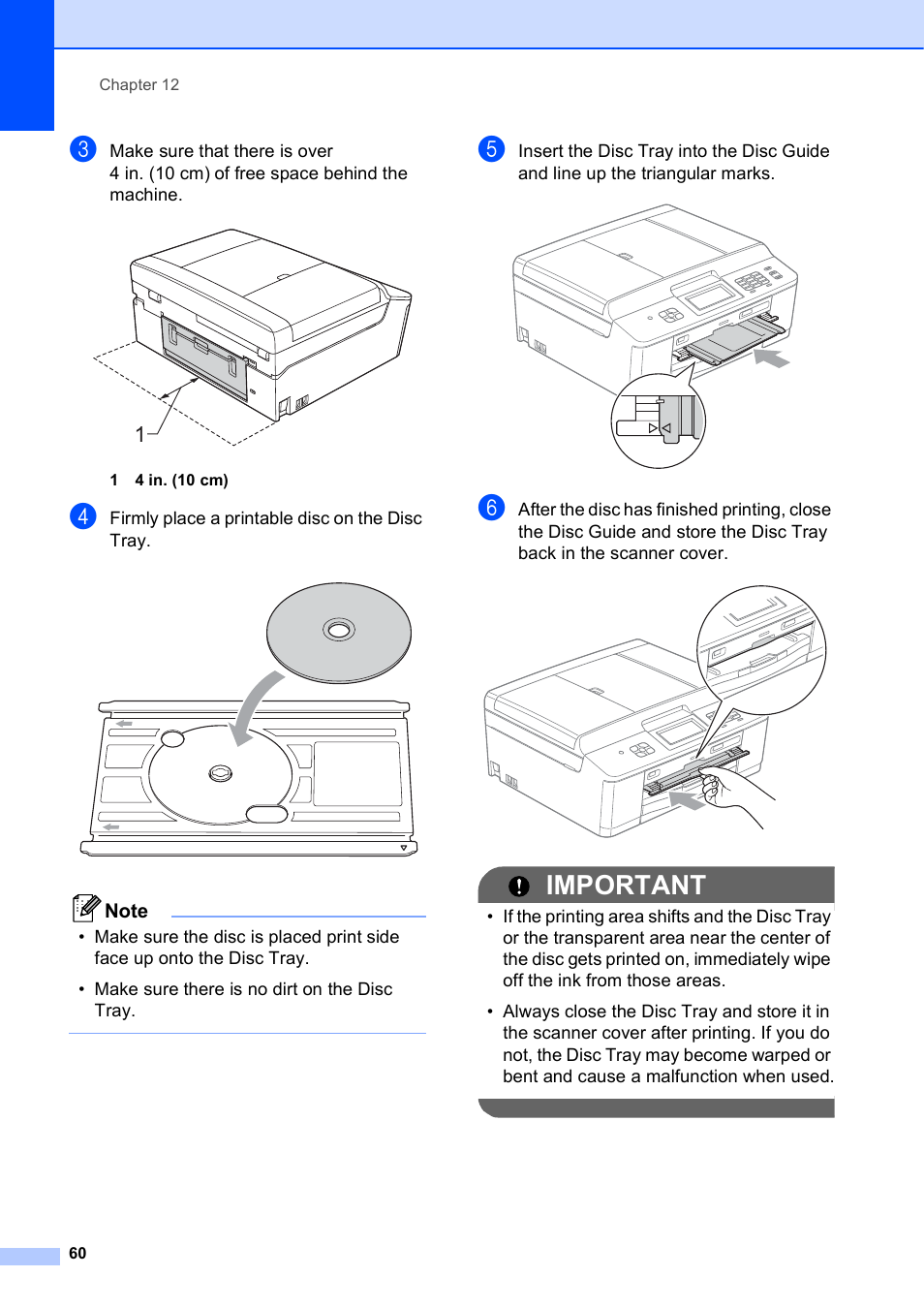 Important | Brother MFC-J835DW User Manual | Page 74 / 154